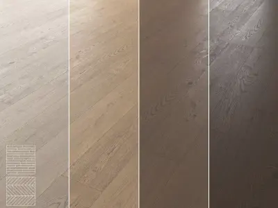 Wood Floor Set 14 3D model