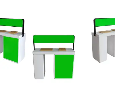 Table Display Exhibition 3D model