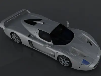 Maserati MC12 Low-poly 3D model