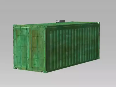 Container shipping 3D model