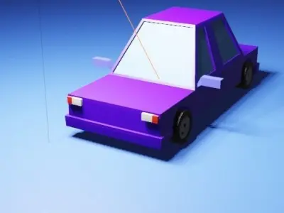Making 3D Lolly Polly Car In Blender  Low-poly 3D model