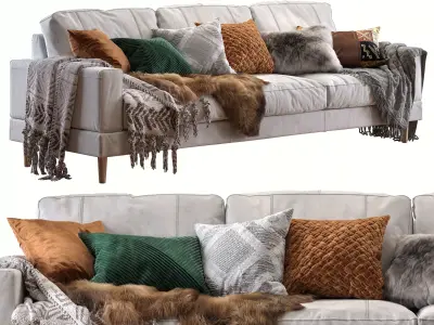Capri sofa 258 cm 2 3D model