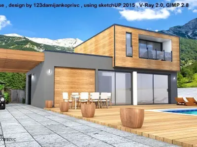 house h5 by damijan koprivc 3D model