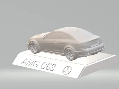 MERCEDES BENZ AMG C63 CAR  3D PRINTING STL FILE 3D print model