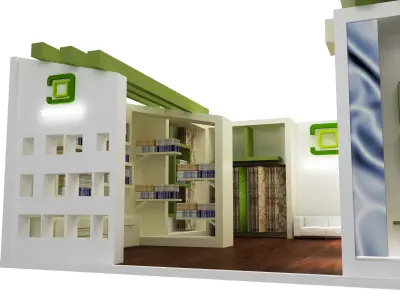  Booth Exhibition Stand a50 3D model
