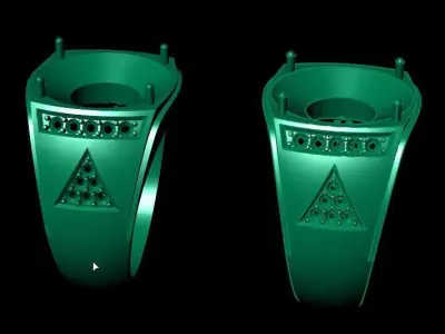 simple men ring s6 3D print model