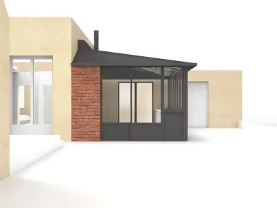 Veranda extension  Free 3D model