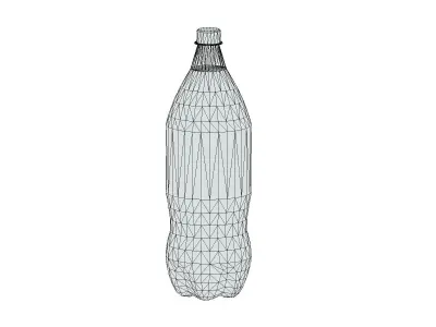 Supermarket Soda Drink Bottle 01 Low Poly PBR Realistic Low-poly 3D model