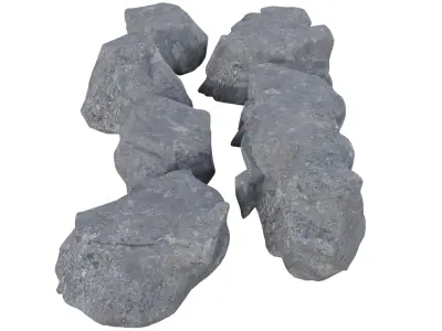 Rocks 3D model Free low-poly 3D model