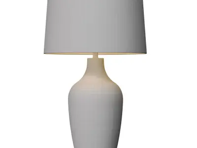 Rustic Country Western European Provence Style Table Lamp 3D model