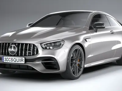 Mercedes-Benz E63 Coupe AMG 2021 3D model