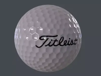 Golf Ball 3D Model Low-poly 3D model