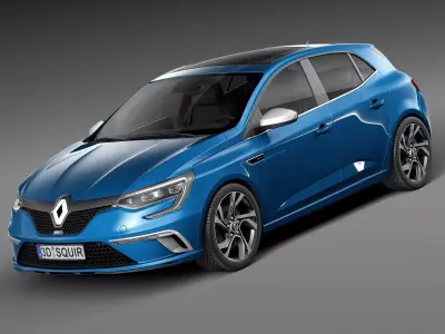 Renault Megane GT 2016 3D model