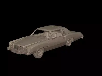 CHEVROLET MONTE CARLO 1976 3D PRINT MODEL 3D print model