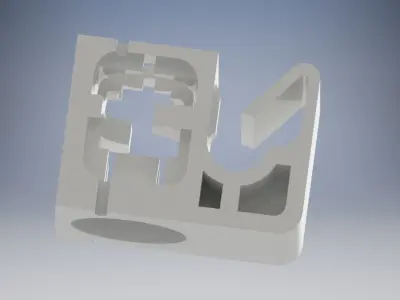 Mitsubishi Lancer MR129462 Brake Fluid Line Clip  3D print model