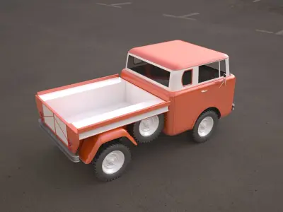 jeep fc 150 classic vehicle 3D model