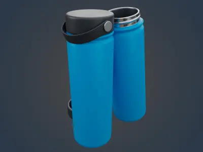 Large Water Bottle Low-poly 3D model