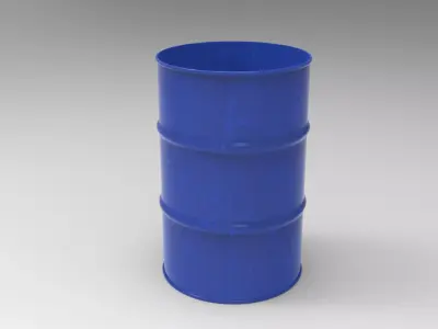 Tota Barrel Low-poly 3D model