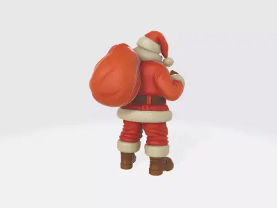 Santa Claus Figurine Christmas Decoration Holiday Santa  3D print model