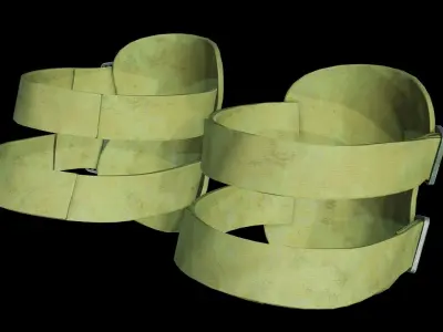 Knee Protector Low-poly 3D model