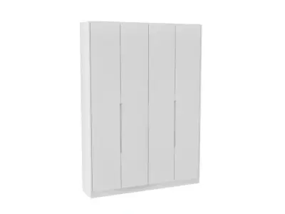 4 doors larg cabinet for bed room Free low-poly 3D model