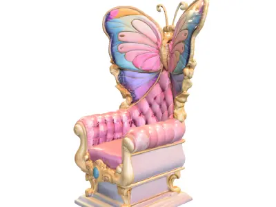 Butterfly Throne 3D model