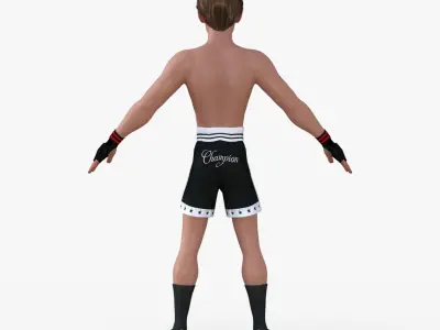 Boxer Boy Character 3D model
