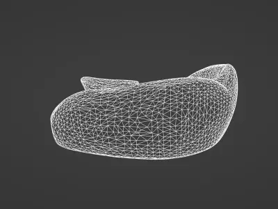 Modern Designer Sofa with Bold Textures and Colors   3D model