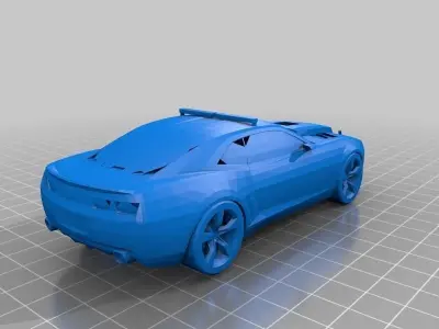 Police Chevrolet Camaro car for WeLoveCars collection by What... Free 3D print model