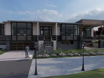 Beatiful nature house 3D model