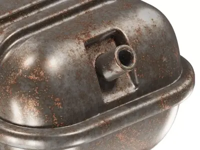 Rusty Truck Fuel Tank 3D model