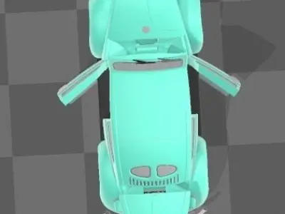Volkswagen beetle 3D print model