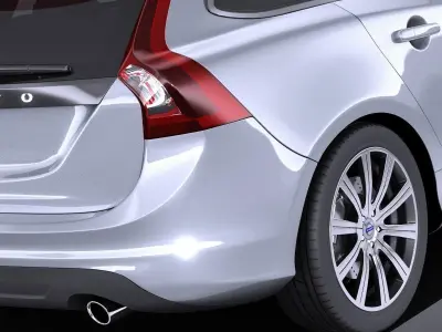 Volvo V60 2014 VRAY 3D model