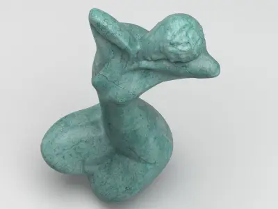 Pierre BRUN Sculpture Modigliani 3D model