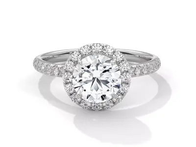 solitaire ring with detail images and 360 render videos 70 3D print model