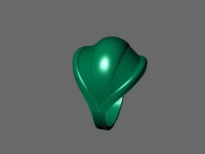 Women Ring Plain Ring Ready STL 3DM Models Womens Rings 3D print model 34