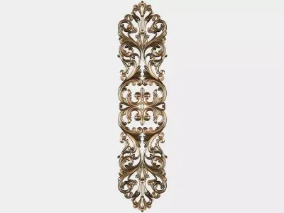 Carved decor for cnc 47 3D model