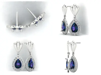 Earrings od 3D print model