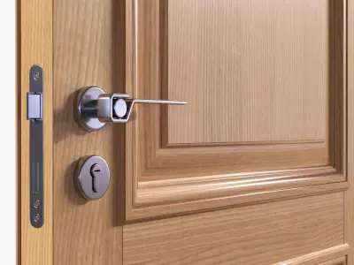 Door classic 02 3D model