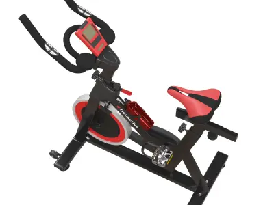 Exercise bike 3D model 2