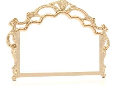 Bed Ornament Frame 8 - For CNC and Interior 3D model