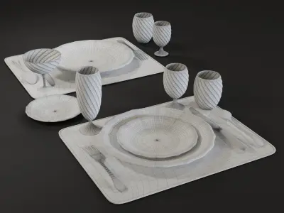 Dior Transparent Baroque Serving 3D model