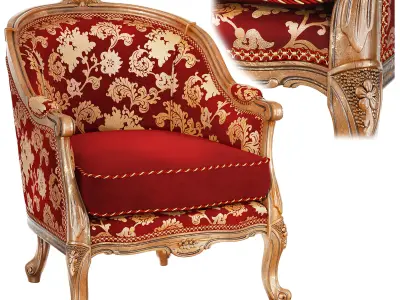 Veneta Sedie Armchair Art 8310A 3D model