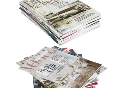 Magazines Stacks 3D model