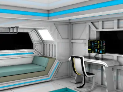 Sci Fi Room 3D model