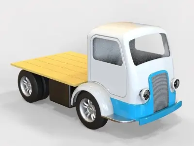 Old Truck Chassis  3D model