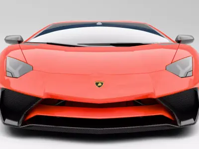Lamborghini Aventador Low-poly 3D model