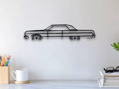 Impala Wall Art 3D print model