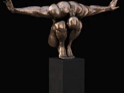 Decorative sculpture Athlete  3D model