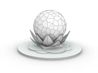 Abstract Sculpture 3D model 8